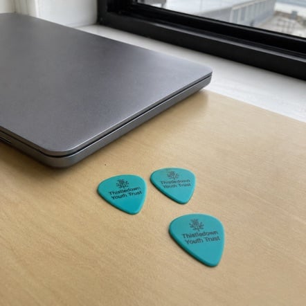 Promotional custom guitar picks with company logo